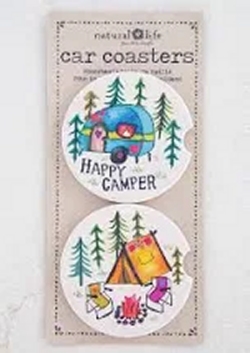 Car Coaster Set of 2 Happy Camper